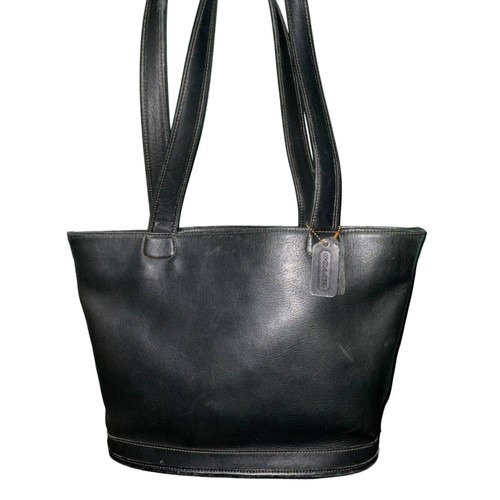 BORSA A SECCHIELLO COACH VINTAGE PELLE NERA BLEECKER 9302 Made in United States - Foto 3 di 17
