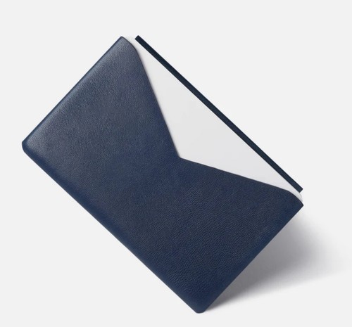 GRAMS28 108 CARDHOLDER BLUE MINIMALIST WALLET NEW IN PACKAGE FREE FAST SHIPPING - Picture 3 of 4