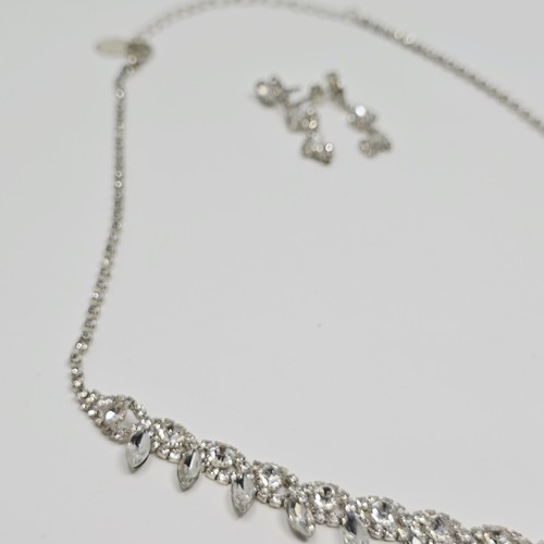 Set Molie Youfir Braut österreichische Kristall Halskette & Ohrringe Schmuck Geschenkset - Bild 5 von 11