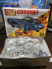 MPC 1968 Dodge Coronet R/T 1:25 Scale Model Car Customizing Kit Sealed Parts
