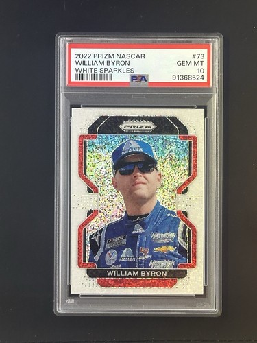2022 PRIZM NASCAR WILLIAM BYRON WHITE SPARKLE - PSA 10