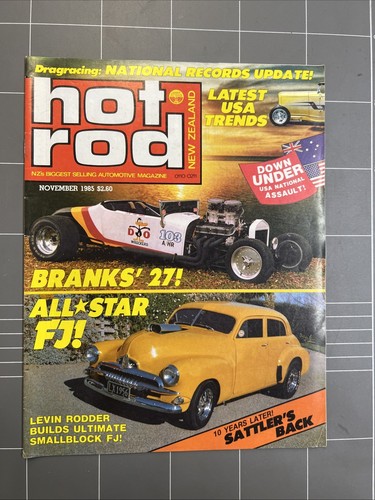 VINTAGE CAR MAGAZINE HOT ROD HOTROD MUSCLE CAR MOTOR RACING MANCAVE 1980s