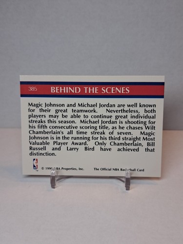 MICHAEL JORDAN 1990 NBA HOOPS SUPER STREAKS - Bild 2 von 2