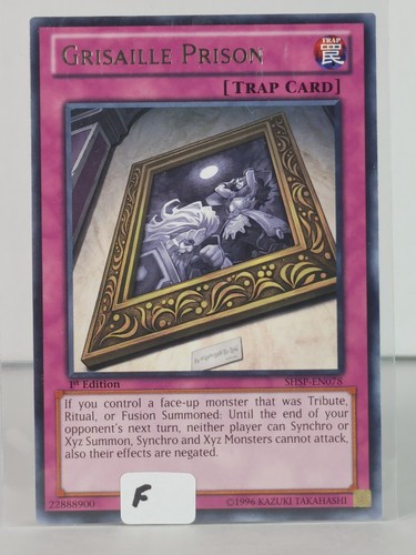 Grisaille Prison - Shadow Specters - SHSP EN078 - singles - YuGiOH - Rare - Picture 27 of 31