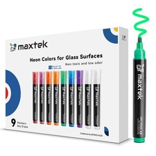 Neon Dry Erase Markers for Glass,Window Markers for Dry Erase Board,Chalkboar...