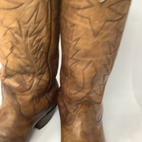 Nocona Western Cowboy Boots Brown Leather Mens Size 10 1/2 - Picture 3 of 19