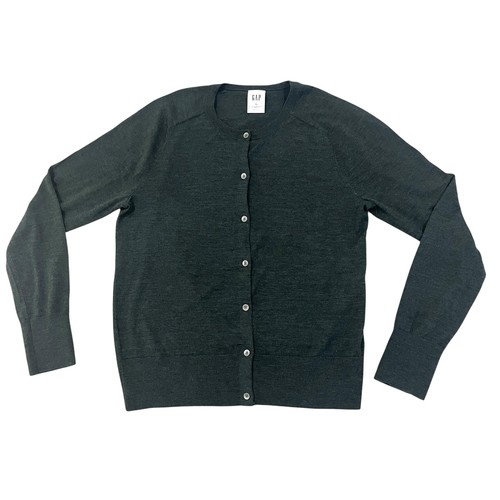 Gap Strickjacke Pullover Damen Large Tall Merinowolle Knopfleiste Strick