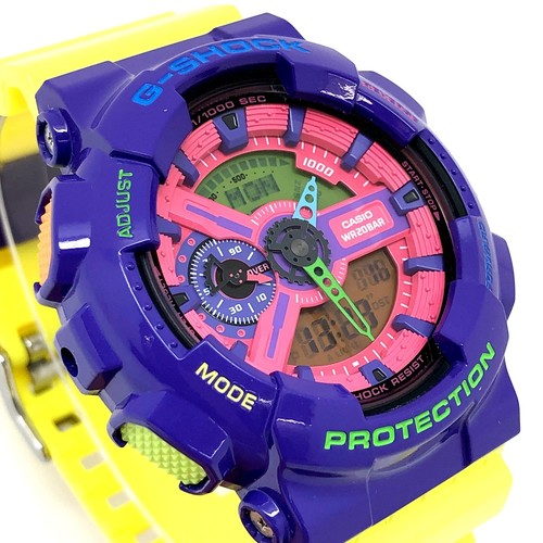 【Uhr】GA-110HC-6A Hyper Colors gebraucht aus Japan Armbanduhr gute Qualität - Bild 4 von 10