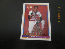 ROD CAREW ANGELS 1991 BOWMAN HALL-OF-FAMER CARD #5