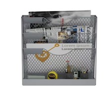 Magnetic Magazine Holder,File Organizer, Magnetic File Holders,4 Tier Magneti...