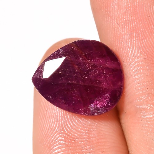 9.50 CT Untreated Red RUBY Precious Pear Cut Royal Gemstone 11x14x5 mm ZZ-27 - Picture 2 of 7