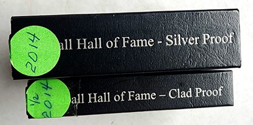 2014 National Baseball Hall Of Fame Commemorative Silver Dollar & Half Dollar - Picture 3 of 3