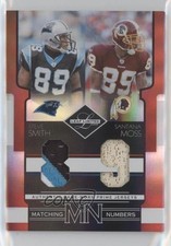 2006 Leaf Limited Matching Numbers Prime /25 Santana Moss Steve Smith #M-17