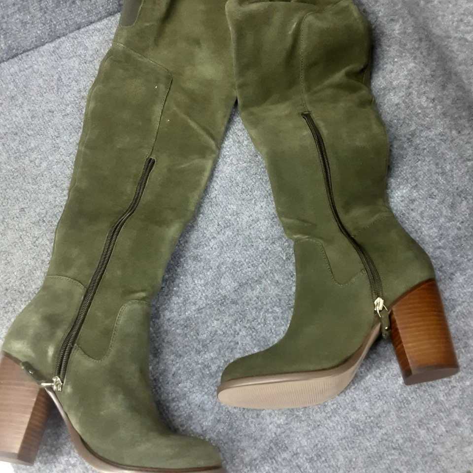 Botas para mujer Kelsi Dagger de gamuza por encima de la rodilla Logan 8,5 M oliva. E85 Foto 3 de 4