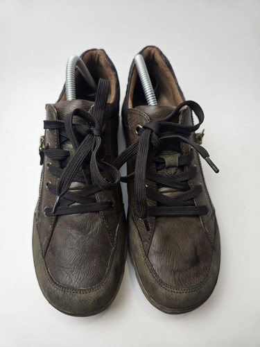 Mens Brown Leather Pavers Relife Walking Shoes Uk Size 8 G - Picture 6 of 11