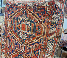 Auth: 1910 Antique Tribal Rug Rare Baktiary Nomadic Beauty Organic 4X7 NR