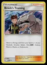 Pokemon Hidden Fates 55/68 Brock's Training Holo Rare