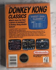 Donkey Kong Classics (Nintendo Entertainment System, NES) Cib Complete - Tested