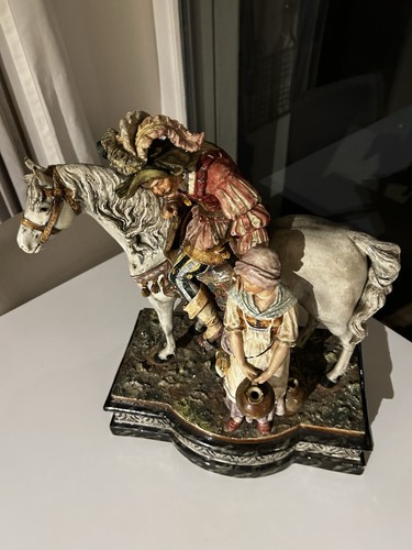 Porzellan Figur - Reiter Mit Magdt - Bild 2 von 10