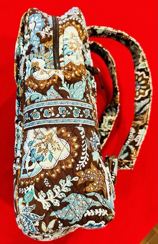 Retired Vera Bradley Quilted Backpack Java Blue Paisley GORGEOUS Condition! - Picture 4 of 7