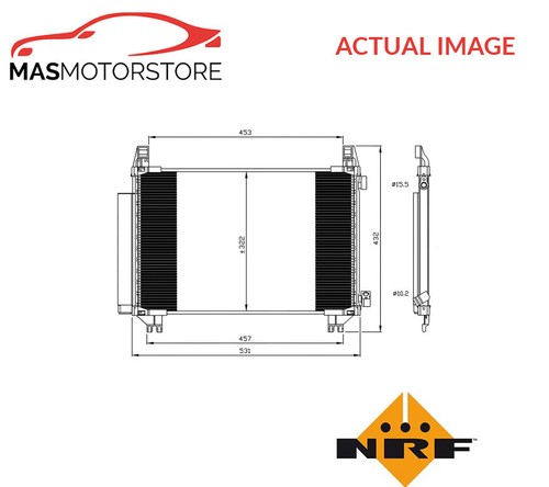 A/C AIR CON CONDENSER NRF 350062 A NEW OE REPLACEMENT - Picture 1 of 10