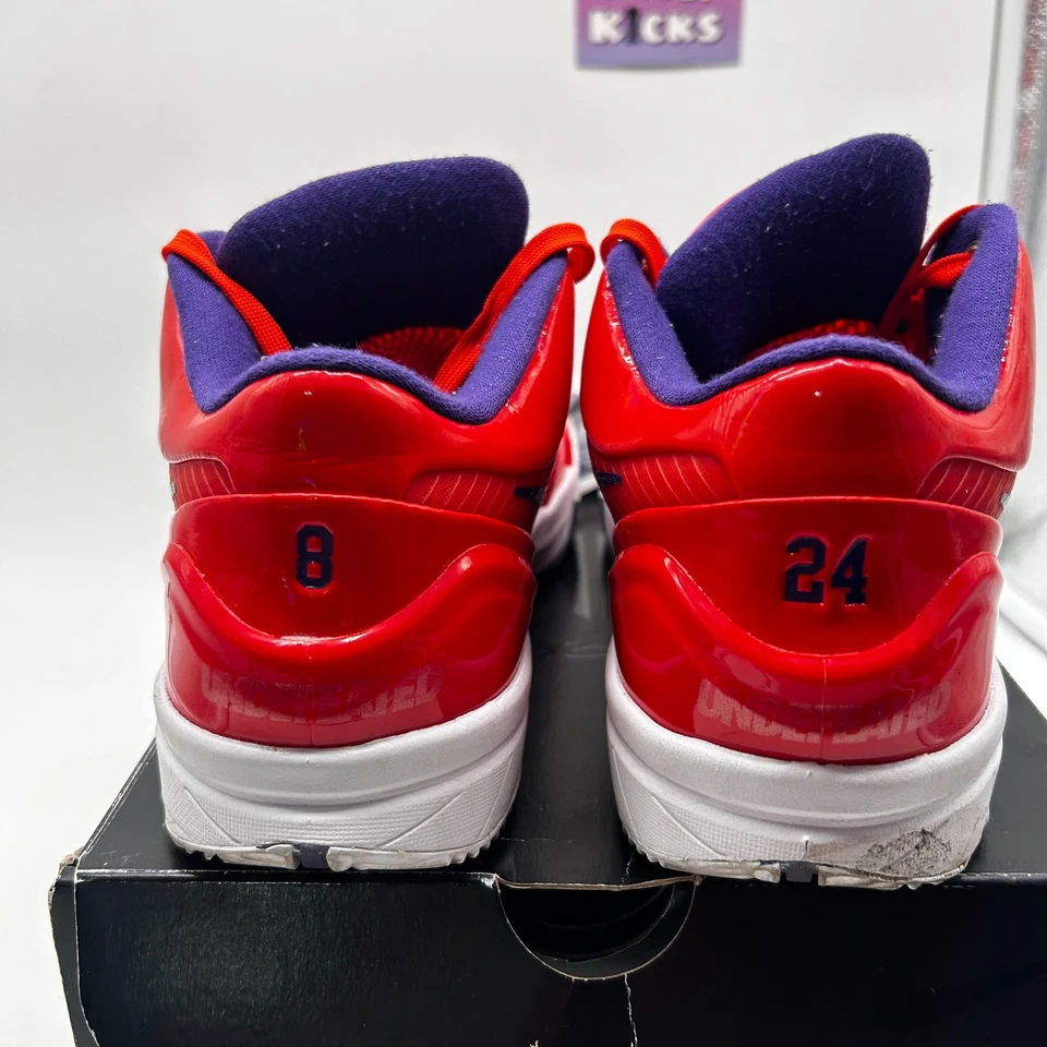 Size 9.5 Nike Zoom Kobe 4 Protro x Undefeated Phoenix Suns Team Orange Purple - Image 3 of 4