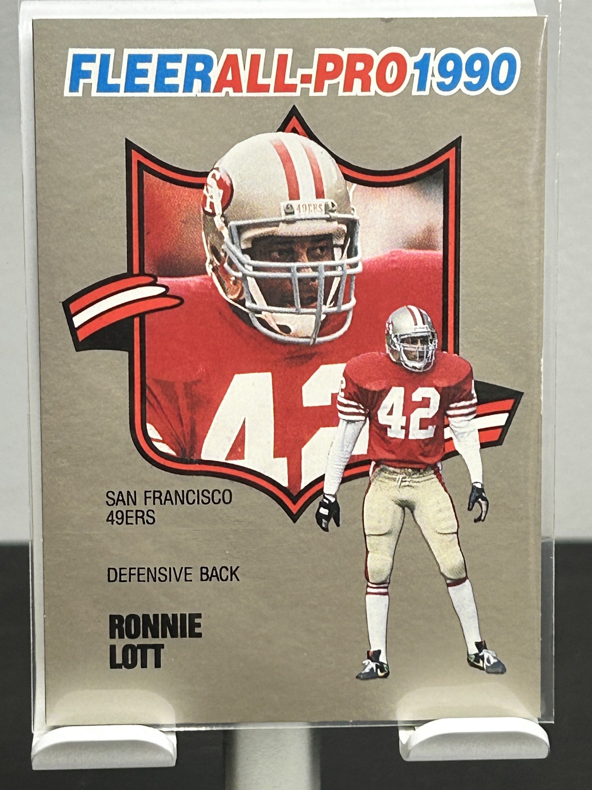 1990 Fleer All-Pro - #19 - Ronnie Lott - San Francisco 49ers