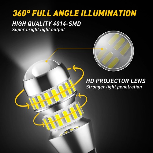 921 T15 LED Back Up Reverse Light Bulbs for Ford F-150 09-14 Super Bright 6000K - Picture 4 of 13