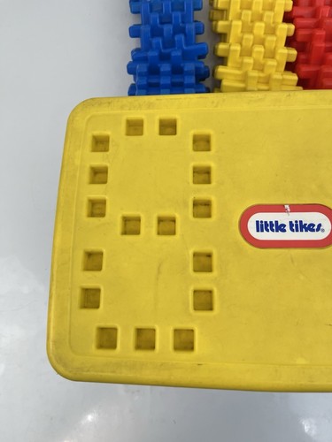 Little Tikes Wee Waffle Blocks Primary Set w/ 49 Blocks & Storage Container Box - Picture 4 of 8