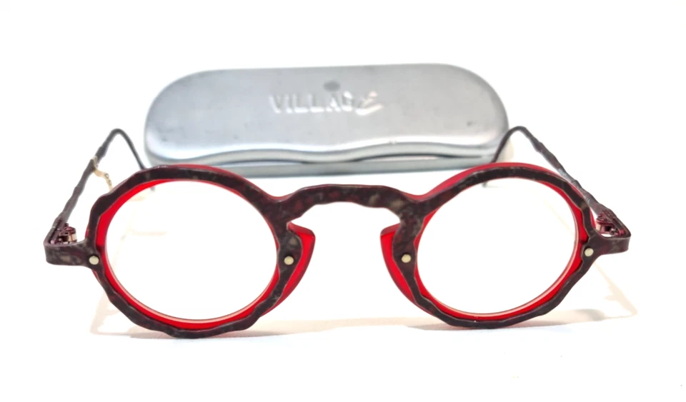 theo Belgium eye wittness 7 runde Designerbrille/eyeglasses 34mm - Immagine 2 di 4