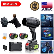 Portable Handheld Leaf Blower with Turbo Function - 2×4.0Ah Batteries Included