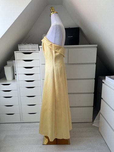 Vera Mont Satin Kleid Größe 40 gelb - Bild 3 von 6