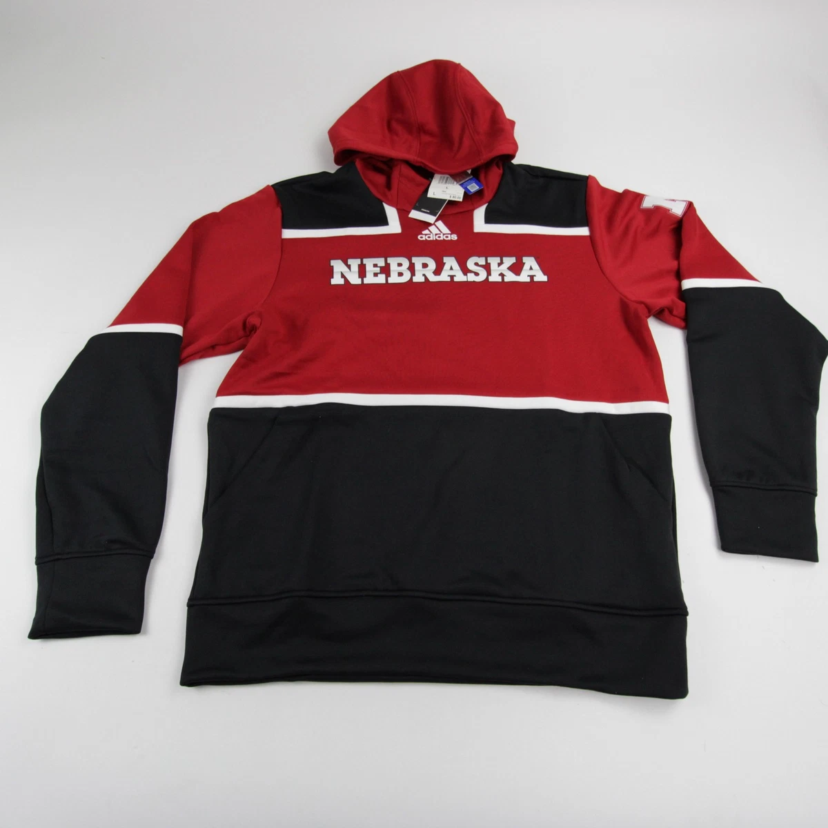 Sweat-shirt Vintage Nebraska Cornhuskers Football - Années 90 - Rouge Taille M - Marque Fruit Of The Loom