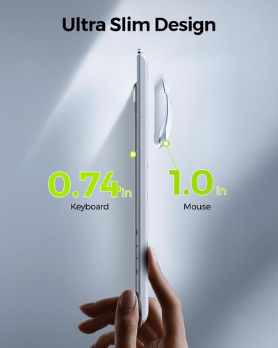 Wireless Keyboard and Mouse Combo - Full Size Slim Thin Wireless Keyboard Mou... - Afbeelding 4 van 7