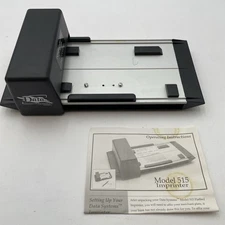 Manual Credit Card Imprinter Slider and 100 Long Slips Bartizan