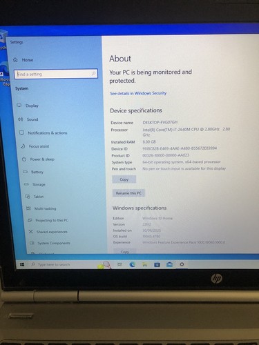 HP EliteBook 8560p Laptop i7-2640M 8GB 1000GB HDD - Picture 5 of 7
