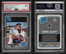 2016 Donruss Rated Rookies Press Proof Blue Ezekiel Elliott PSA 9 MINT Rookie RC