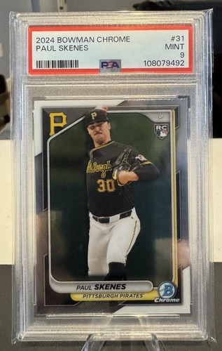 2024 Bowman Chrome- #31 Paul Skenes (RC) PSA 9 Mint (Pirates)