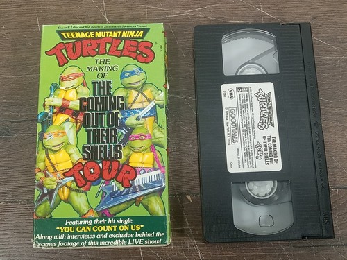 TMNT The Making of The Coming Out of Their Shells Tour VHS