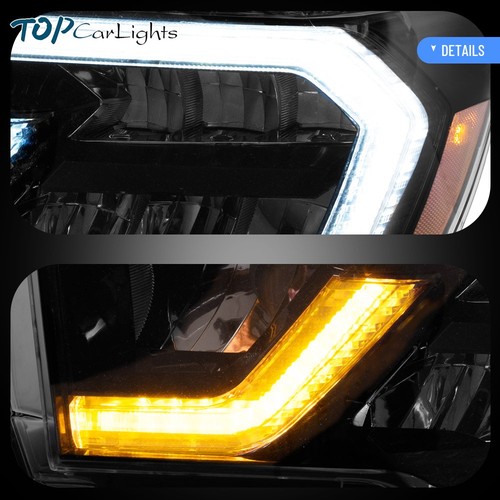 VLAND LED Projector Headlights For 2007-13 Toyota Tundra/2008-21 Toyota Sequoia - Foto 7 di 15