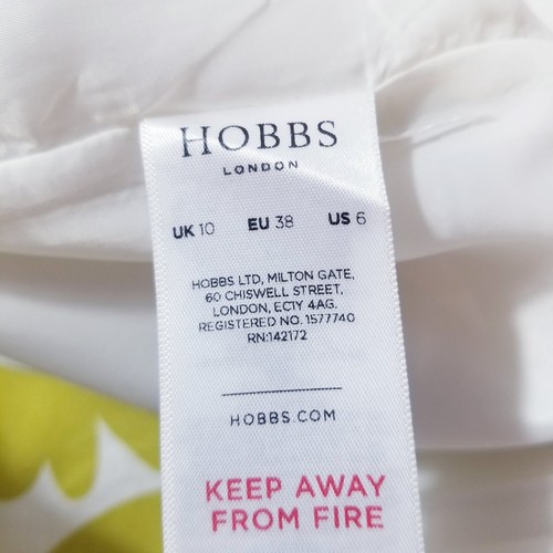 Abito Hobbs London Cleo in avorio lemondrop tubino donna taglia 6 bianco verde - Foto 9 di 15