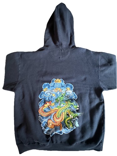 Vintage Rare 90s JNCO Jeans Dragon Hoodie Men’s Size Large Skate Y2K Surf - Picture 2 of 8