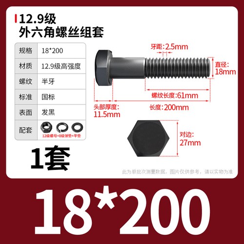 M4-M24 Hexagon Head Set Screws Grade 12.9 Fully/Half Thread Bolts Nuts Washers - Picture 200 of 256