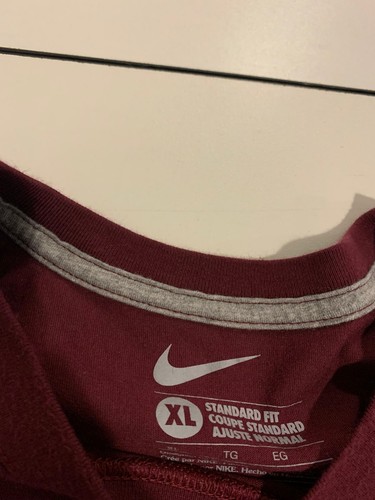 Texas A&M Nike Shirt XL Maroon Center Swoosh College Station Aggies Y2K Football - Picture 3 of 7