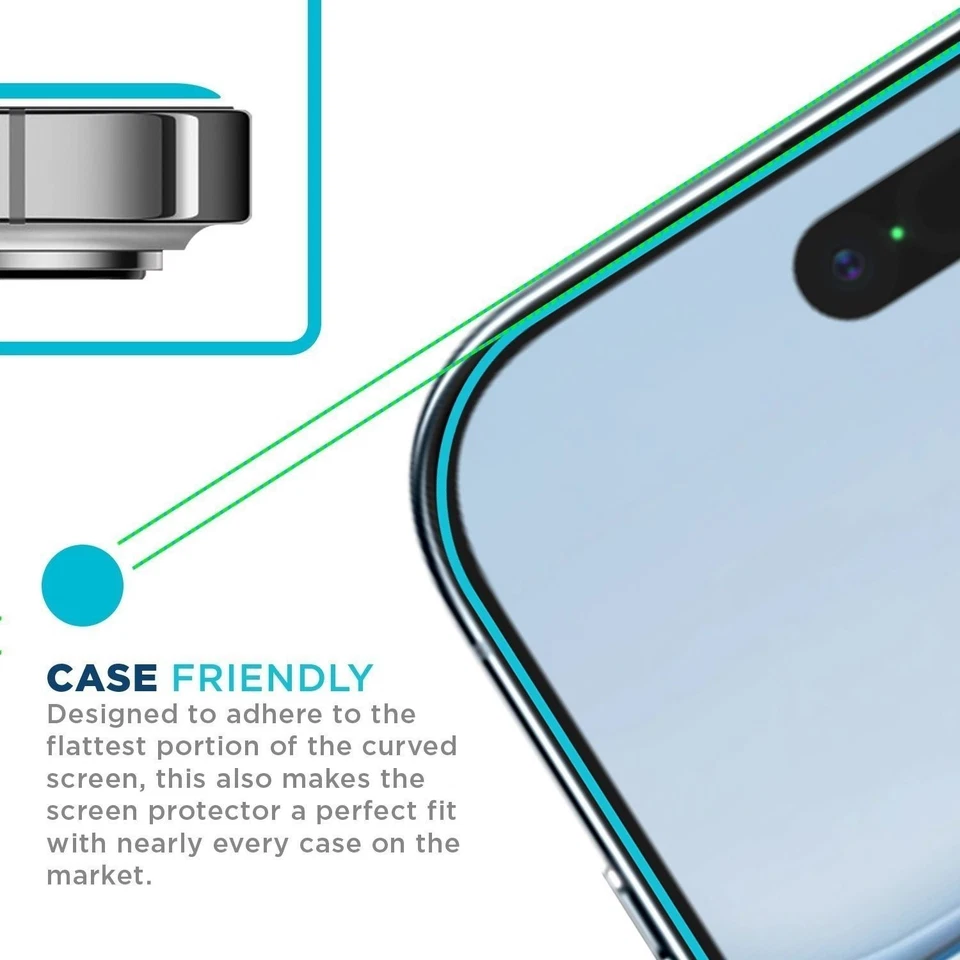 Tech Armor para Apple iPhone Air Protector de Pantalla de Vidrio Vidrio 6.5 pulgadas Paquete de 3 Foto 3 de 4