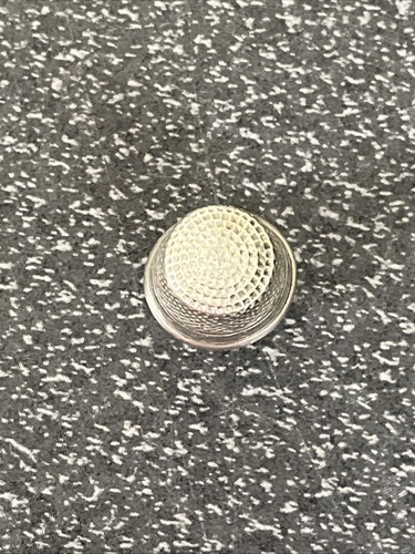 Dedal vintage Simons Bros SBC níquel plata talla 7 EE. UU. - Imagen 5 de 8