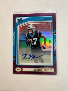 2024 Donruss Xavier Legette Rated Rookie Purple Auto #d 16/150
