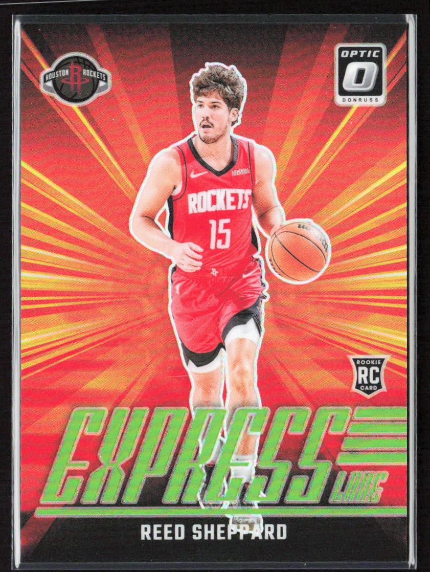 2024-25 Donruss Optic Reed Sheppard Express Lane Lime Green Prizm Rookie /199