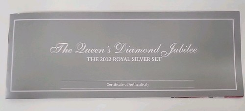 Set 3 monete Queen's Diamond Jubilee Royal Silver 2012 con certificato di autenticità - Foto 16 di 18
