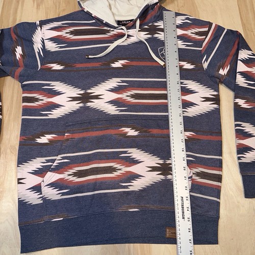 Hooey Aztec Print Hoodie Sweatshirt Mens Size M Western Rodeo - Picture 7 of 9